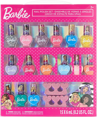 Barbie nail polish set - barbie,