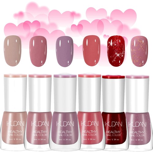 Trendy pink nail polish set - trendy,