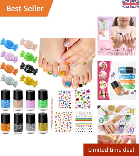 Girls glitter nail varnish - glitter,