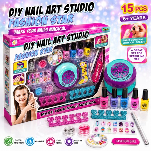 Diy nail art studio set - art,